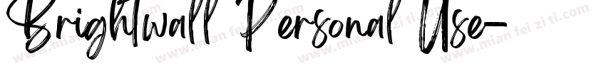 Brightwall Personal Use字体转换